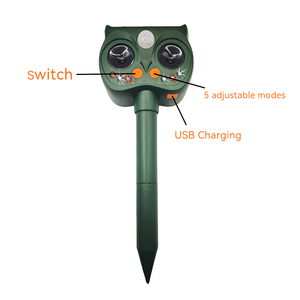 OMNI CATCH Modes d'installation faciles <span class=keywords><strong>Alarme</strong></span> réglable Led clignotante Répulsif à ultrasons pour animaux nuisibles à énergie solaire - Product Image 5