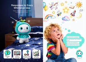 ของเล่นเสริมพัฒนาการช่วยการนอนหลับด้วยเสียงเพลง ช่วยผ่อนคลายการนอนหลับสำหรับเด็กเล็ก นิทานก่อนนอนสุดมหัศจรรย์ เสียงไวท์นอยซ์ หุ่นยนต์เพื่อนเล่น AI - Product Image 3