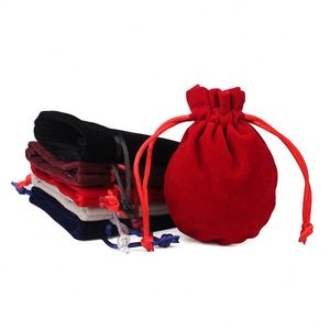 Wholesale Bottom U-Shaped Small Plush Velvet Pouch Recyclable Jewelry Gift Packaging Dust Bag for Watch Necklaces Gemstones - Product Image 3