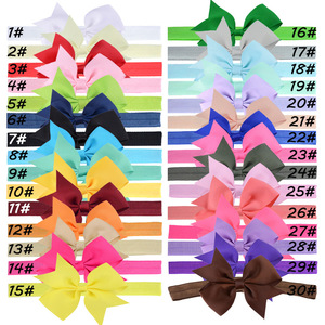 Bébé filles ruban gros-grain <span class=keywords><strong>cheveux</strong></span> arcs bandeaux <span class=keywords><strong>bandeau</strong></span> <span class=keywords><strong>cheveux</strong></span> accessoires pour nourrissons nouveau-nés tout-petits - Product Image 1