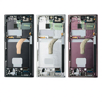 Layar Sentuh Digital Pengganti OLED TFT Super AMOLED Asli 6.8 Inci untuk Samsung Galaxy S22 Ultra LCD S908B