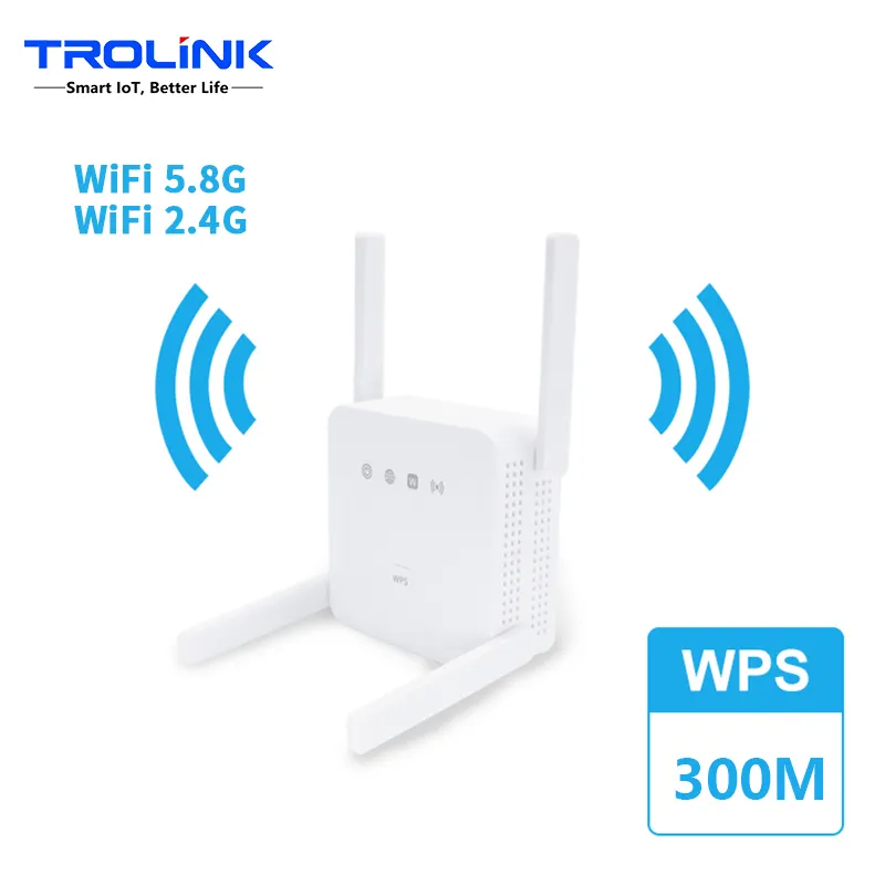 TROLINKオリジナルメーカーミニwifiエクステンダー信号増幅器802.11ac Wifi 1200Mbps US /AU/EU/ UKプラグWifiリピーター