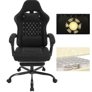 Silla Gamer de Alta Calidad en Oferta, Ajustable, Respaldo Alto, Resistente, Reclinable, Giratoria 360°, Muestra Gratis - Product Image 1