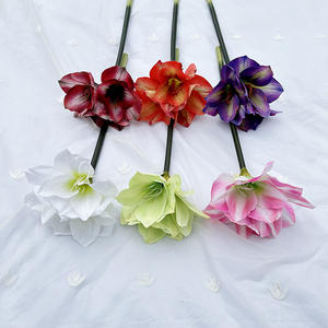 Fleur artificielle d'<span class=keywords><strong>amaryllis</strong></span> MeiHui Barbadoslily, nouveaux produits, polyvalente, économique, fidélité, fleurs décoratives de bureau - Product Image 6