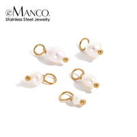 EMANCO 5PCS Pendentifs Breloques Perles d'Eau Douce Accessoires DIY pour Colliers de Perles Bijoux Populaires Vente en Gros Dropshipping