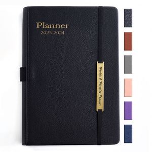 New High Quality Schedule Book Journal Notebook Custom Logo Diary Printing Logo Brand Note Book PU Hard Cover Planner Notebook - Product Image 1
