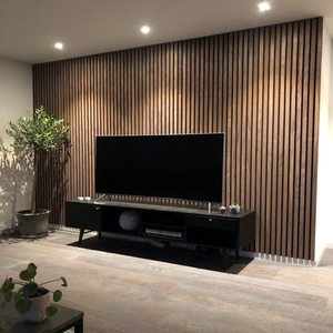 Schnelle Lieferung Akustik platte Deckenplatten Wand paneel Akustische Lamelle Holzwand paneele Für Büro Akupanel
