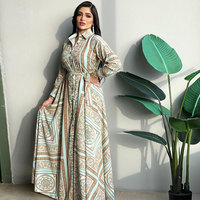 Abaya – robe chemise à manches longues pour femmes musulmanes du moyen-orient, dernière mode, grande taille