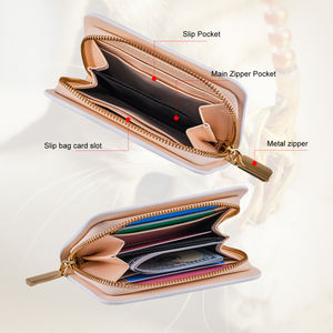 Portefeuille long en cuir PU avec motif artistique tendance, style anglais, plumes, pochette pour passeport et porte-cartes - Product Image 3