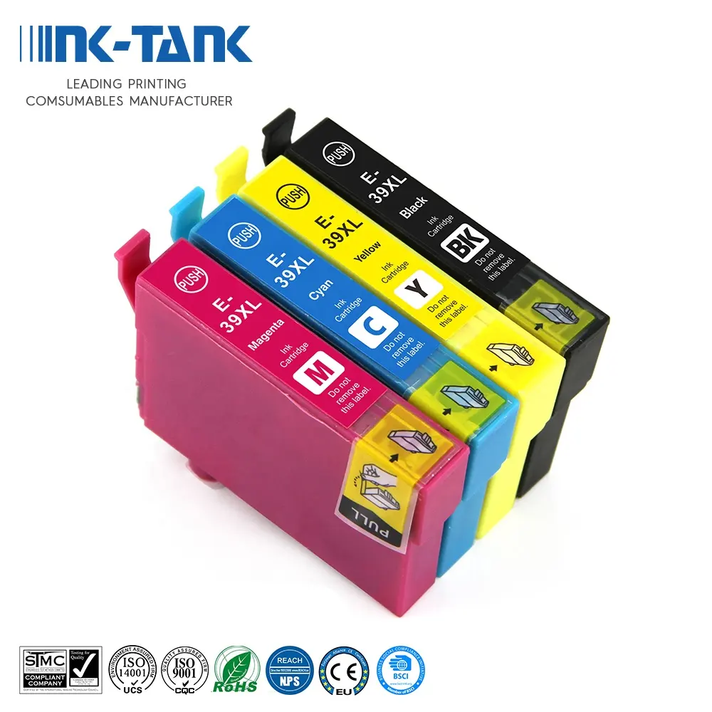39xl Cartridge INK-TANK 39 XL T39 39XL Premium Color Compatible Inkjet Ink Cartridge For Epson Expression Home XP-2105 XP-4105