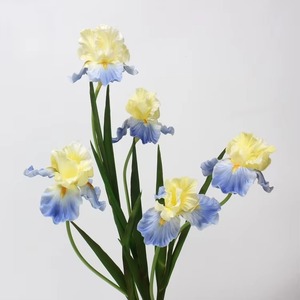 Vente en gros <span class=keywords><strong>Iris</strong></span> blanc <span class=keywords><strong>bleu</strong></span> violet fleurs artificielles mariage décoration de la maison vraie touche PU artificielle Alice <span class=keywords><strong>Iris</strong></span> fleurs - Product Image 3