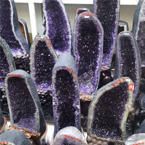 Conjunto de pedra preciosa ametista cristal do brasil, atacado natural - Product Image 4