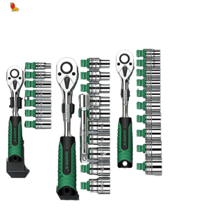 Power Lion Hand Ratchet <strong>Wrench</strong> Tool <strong>Set</strong> 1/2 Chrome Vanadium Steel Large/Medium/<strong>Small</strong> Flying Socket for Car Repair - Product Image 1