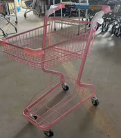 Chariot de courses personnalisé en couleur et en taille rose