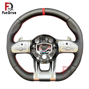 Volante in Fibra di Carbonio Personalizzato per <span class=keywords><strong>Mercedes</strong></span> Classe C E W201 W202 W203 W204 W205 W206 W212 W213 W211 AMG C63 C43 G63 C300 - Product Image 2