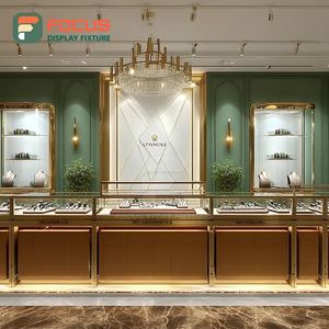 Fabricante de Sistemas Modernos de Exhibición de Joyería Personalizados, Mostrador de Exhibición para Joyería con Marco de Madera - Product Image 3