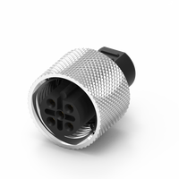 Connecteur de câble industriel étanche Nian-Yeong Taiwan DIN M12 à code B, mâle-femelle, indice de protection IP67, -20~85°C