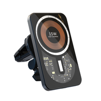 Support de téléphone magnétique universel HDL pour voiture combinaison de chargeur iPhone X XS Max et support de téléphone portable