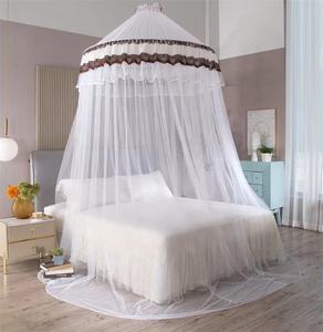 Princesse rose Polyester Double lit à baldaquin Simple conique rond dôme moustiquaire et moustiquaire Anti-très grand insecte - Product Image 5