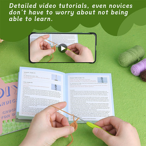 Kit de crochet pour débutants Kits de démarrage au crochet avec tutoriels Plantes en <span class=keywords><strong>pot</strong></span> suspendues Kit de crochet à tricoter pour décoration pour débutants - Product Image 5