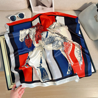 Usine en gros personnalisé numérique imprimé 100% foulard en soie de mûrier haute qualité dames vrais foulards en soie