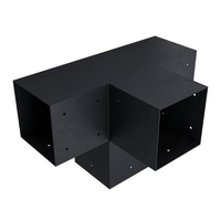 Heavy Duty 2x4 Pergola Toit Support Post Faisceau Connecteur Réglable Triangle Support Structure 2 "x 4" Acier/Métal Montage Meubles