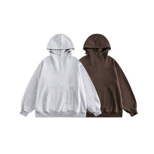 Men's Regular Sleeve Solid <b>French</b> Terry Autumn Hoodies Custom Cotton Polyester Sweatshirts Comfortable Clothing - Product Image 1