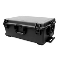 Grands coffres à outils robustes en plastique étanche IP67, boîtes à outils en plastique rigide OEM, antichoc, anti-poussière, écologiques, avec roulettes