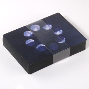 タロットカードカスタム黒箔78タロットカードデッキユニークなデザインタロットカード月カスタマイズ鉄ブリキ箱タロットカード - Product Image 4