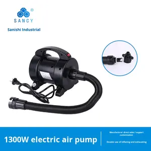 Bomba de Aire de Plástico Ecológica de Alta Presión <span class=keywords><strong>SANCY</strong></span> de 1300 W para Tiendas de Campaña Inflables, Kayaks, Botes de Goma, Tapetes de Yoga - Capacidad de 0.45 m - Product Image 5
