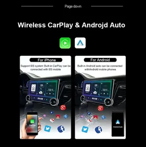 듀얼 노브 안드로이드 AI 카 플레이어 2 Din 라디오 내장 GPS DSP USB 2K BT FM 헤드 유닛 카 DVD 플레이어 안드로이드 - Product Image 2