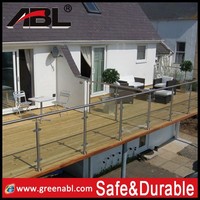 Rampe d'escalier en acier inoxydable Ss 304/316, corde de garde-corps