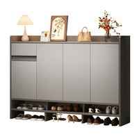 Meilleure vente, Armoire à chaussures simple et polyvalente anti-poussière, Meuble de rangement intégré autoportant pour entrée et couloir