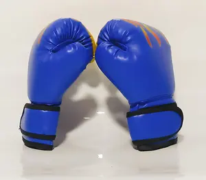 Luvas profissionais de couro pu para treinamento de boxe com logotipo personalizado por atacado