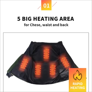 Mùa Đông Săn Bắn Thể Thao Lông Cừu Nóc Nước Nóng Áo Khoác Đứng Người Đàn Ông Giản Dị Tùy Chỉnh Mùa Đông Nước Nóng Áo Khoác - Product Image 3