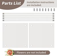 Support à fleurs en acrylique cristallin de style romantique pour mariages - Centre de table élégant et accent décoratif, couleur et taille personnalisables