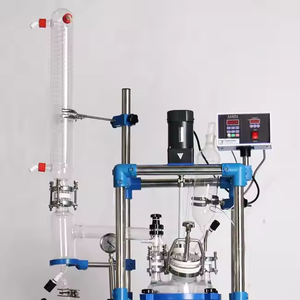 10L 20L 30L 50L Glass Reactor Customized Double Layer Lined Reactor with Stainless Steel Chassis - Product Image 2