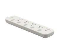 Câble d'extension universel 2M câble d'alimentation carte d'extension 5 prises interrupteur individuel conçu pour l'atelier d'hôtel de bureau à domicile