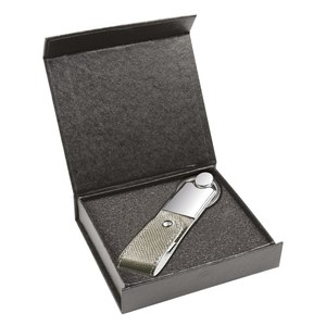 Memoria USB de Cuero Plateado de 16 GB con Diseño de Llavero, Cuerpo Metálico, Almacenamiento Duradero - Product Image 3