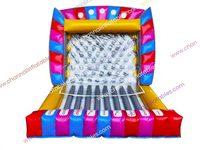 Parcours d'obstacles gonflable Plinko, piste de course, château gonflable extérieur décoratif, petite machine distributrice pour enfants, jeu de carnaval, fosse à mousse