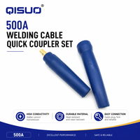 Ensemble de connecteurs rapides pour câble de soudage QISUO 500A, connecteur mâle et femelle pour câble de soudage