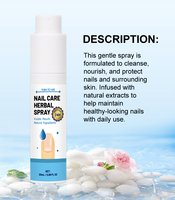 Spray de protection des ongles portable, liquide de traitement antibactérien pour les ongles, prise en charge de la personnalisation en vrac OEM ODM