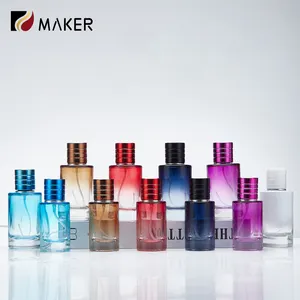 Custom Made Travel Size Fancy Gradient Color 30ml 50ml 100ml Parfums Bottles Mist Spray Pump Glass Empty Perfume Bottle