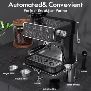 Máquina de Espresso Profesional de 20 Bares para el Hogar con Molinillo de Granos de Café, Máquina de Café Espresso y Cappuccino Personalizada de Fábrica - Product Image 5