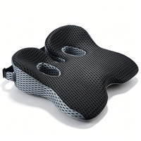 Coussin de siège orthopédique en mousse à mémoire de forme pour le soulagement de la prostate et la prévention des hémorroïdes, soulagement de la pression du coccyx, pour femme en fauteuil roulant