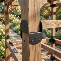 Support métallique en acier robuste personnalisé OEM pour poutre en bois