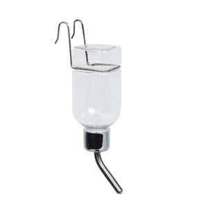 Distributeur d'eau automatique pour petits animaux, bouteille en plastique réutilisable avec bec en métal, forme ronde JH-8028 - Product Image 1