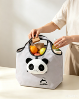 Sac écologique avec porte-clés en peluche, breloque de sac réutilisable, fabricant de sacs écologiques en peluche, sac pliable
