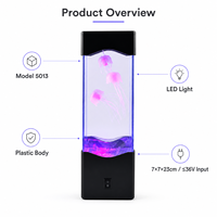 Lampe de nuit LED méduse à changement de couleur pour chambre et bureau, lampe de table décorative, cadeau pour la maison