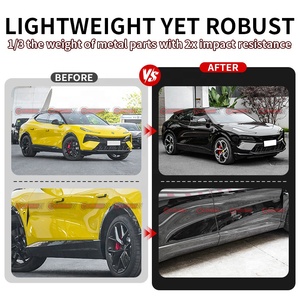 สเกิร์ตข้างคาร์บอนไฟเบอร์แบบแห้งสไตล์ OEM สำหรับ Lotus Eletre คาร์บอน PrePreg แท้ ชุดต่อขยายสเกิร์ตข้าง - Product Image 3